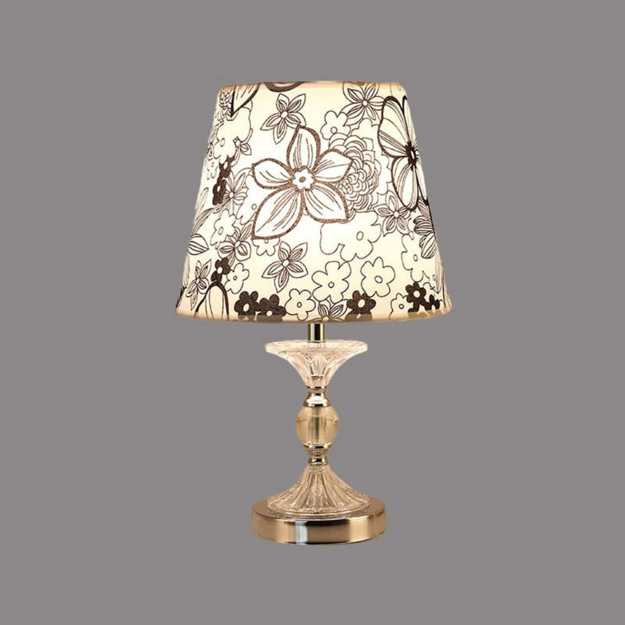Luminarts Stilvolle Tischlampe Blumenmotiv Schwarz Led Xlumina 4