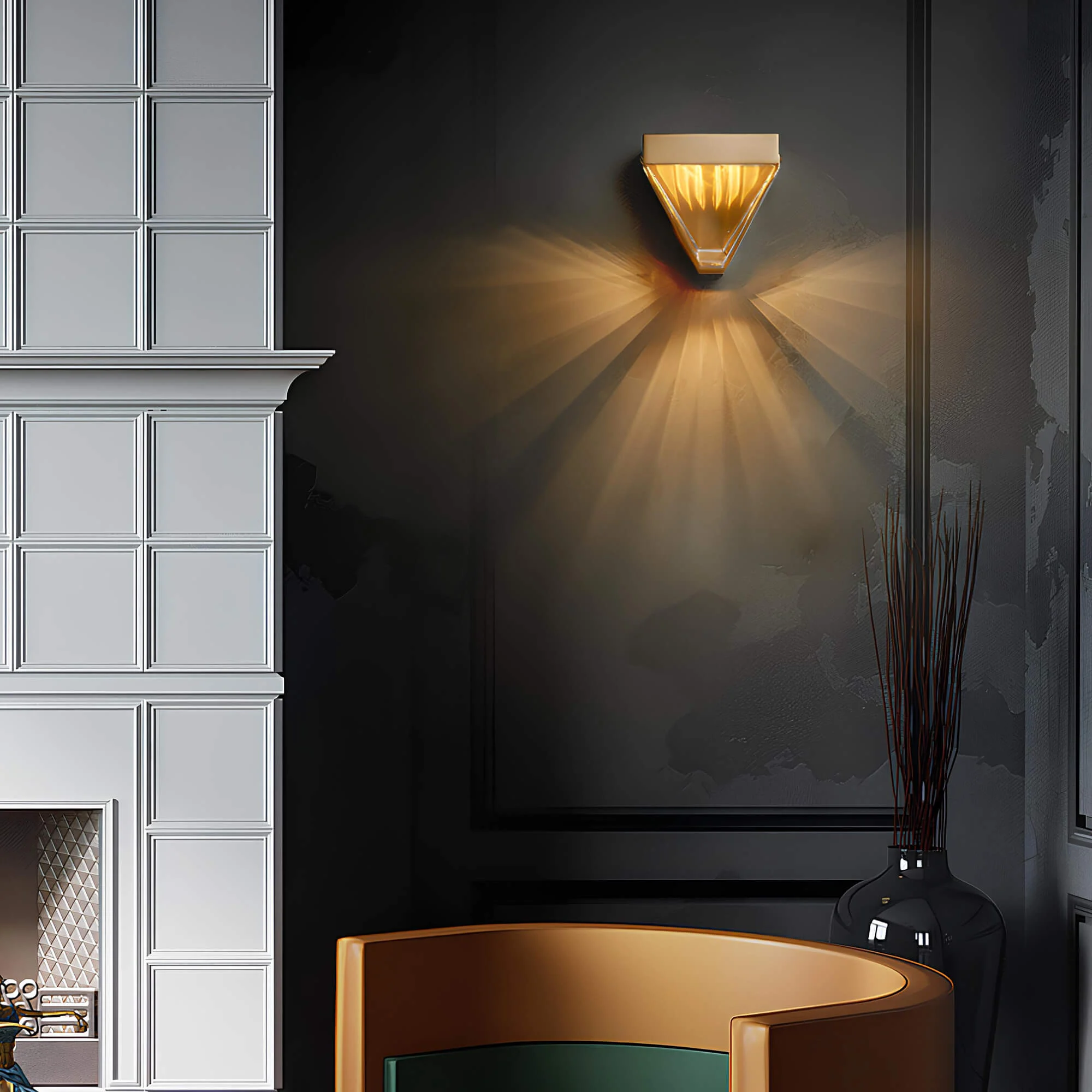 lumino-led-wandlampe-geometrisches-muster-schwarz-weiss-warmweiss-energiesparend-modern-design-xlumina5 Lumino Led Wandlampe Geometrisches Muster Schwarz Weiss Warmweiss Energiesparend Modern Design Xlumina5
