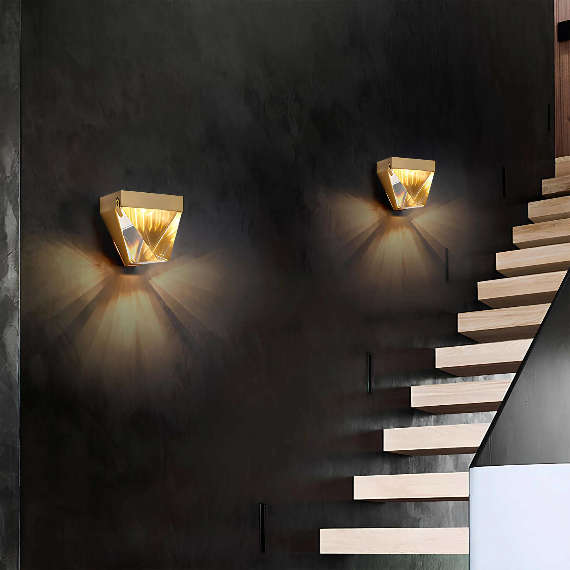 lumino-led-wandlampe-geometrisches-muster-schwarz-weiss-warmweiss-energiesparend-modern-design-xlumina6 Lumino Led Wandlampe Geometrisches Muster Schwarz Weiss Warmweiss Energiesparend Modern Design Xlumina6
