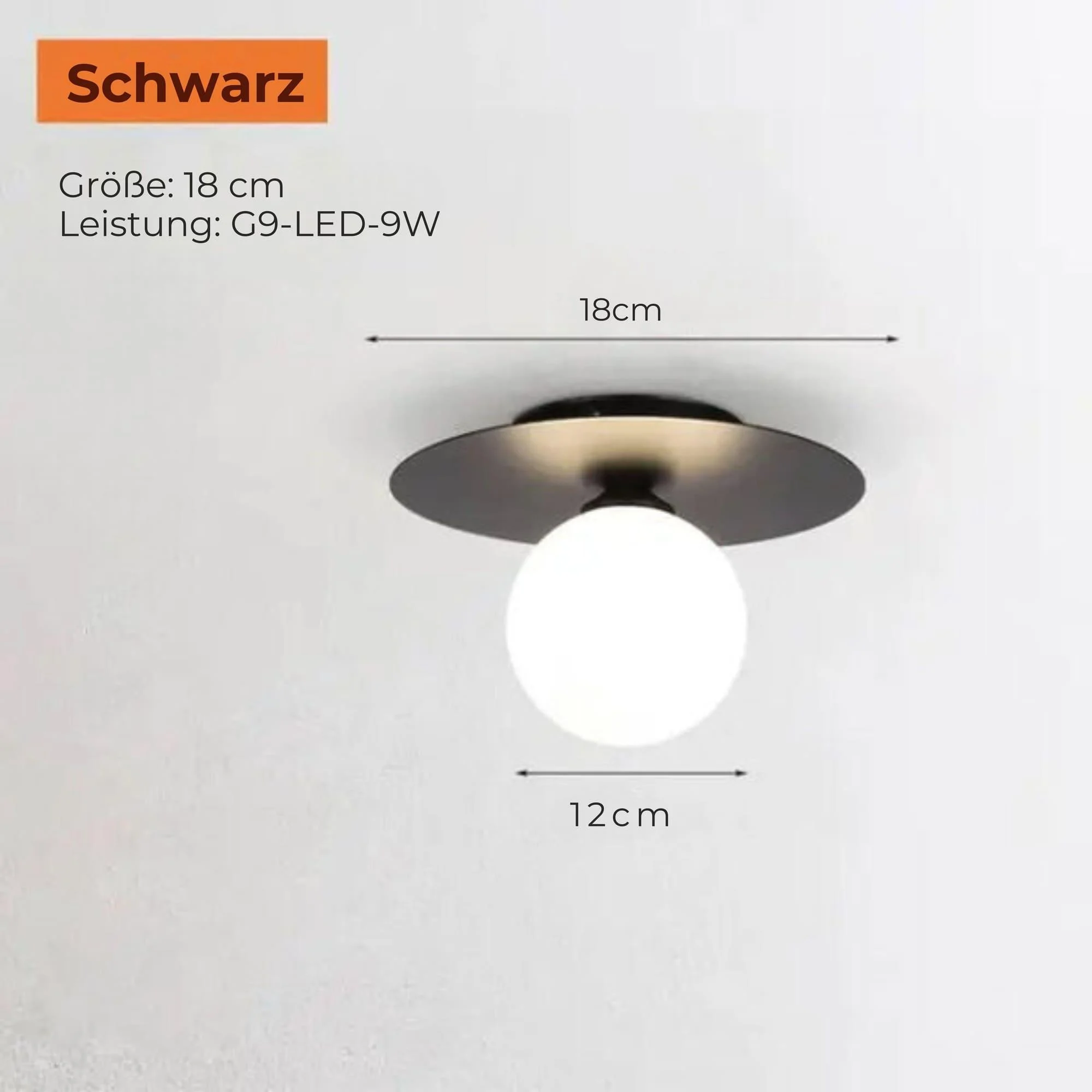 Luminousglobe Deckenleuchte Led Modern Zeitlos Schwarz Gold Weiss Energieeffizient Xlumina 5