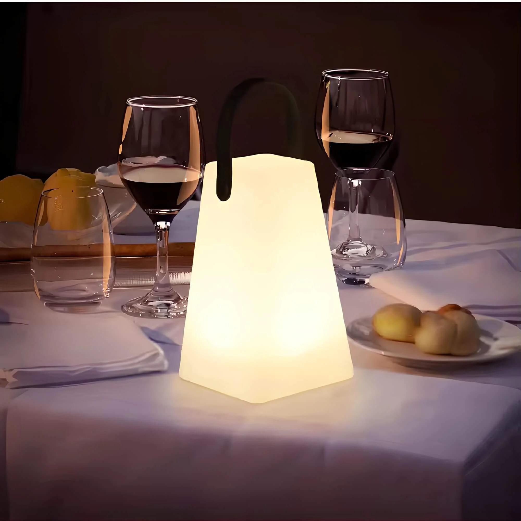 Lumishade Led Tischlampe Mit Farbwechsel Fernbedienung 20cm Wohnzimmer Buro Xlumina2