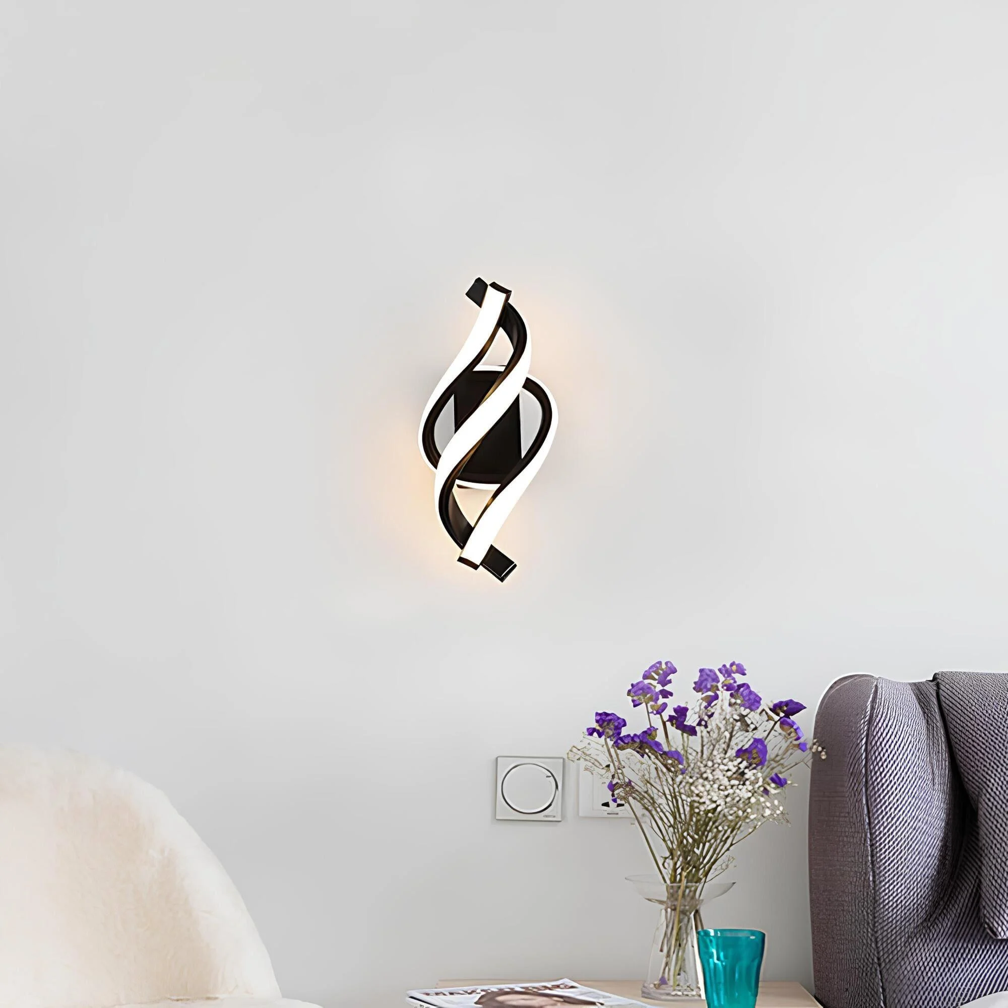 lumispiral-zeitgenossische-led-Wandleuchte-spiral-design-modern-warmweiss-schwarz-gold-12w-xlumina_7 Lumispiral Zeitgenossische Led Wandleuchte Spiral Design Modern Warmweiss Schwarz Gold 12w Xlumina 7