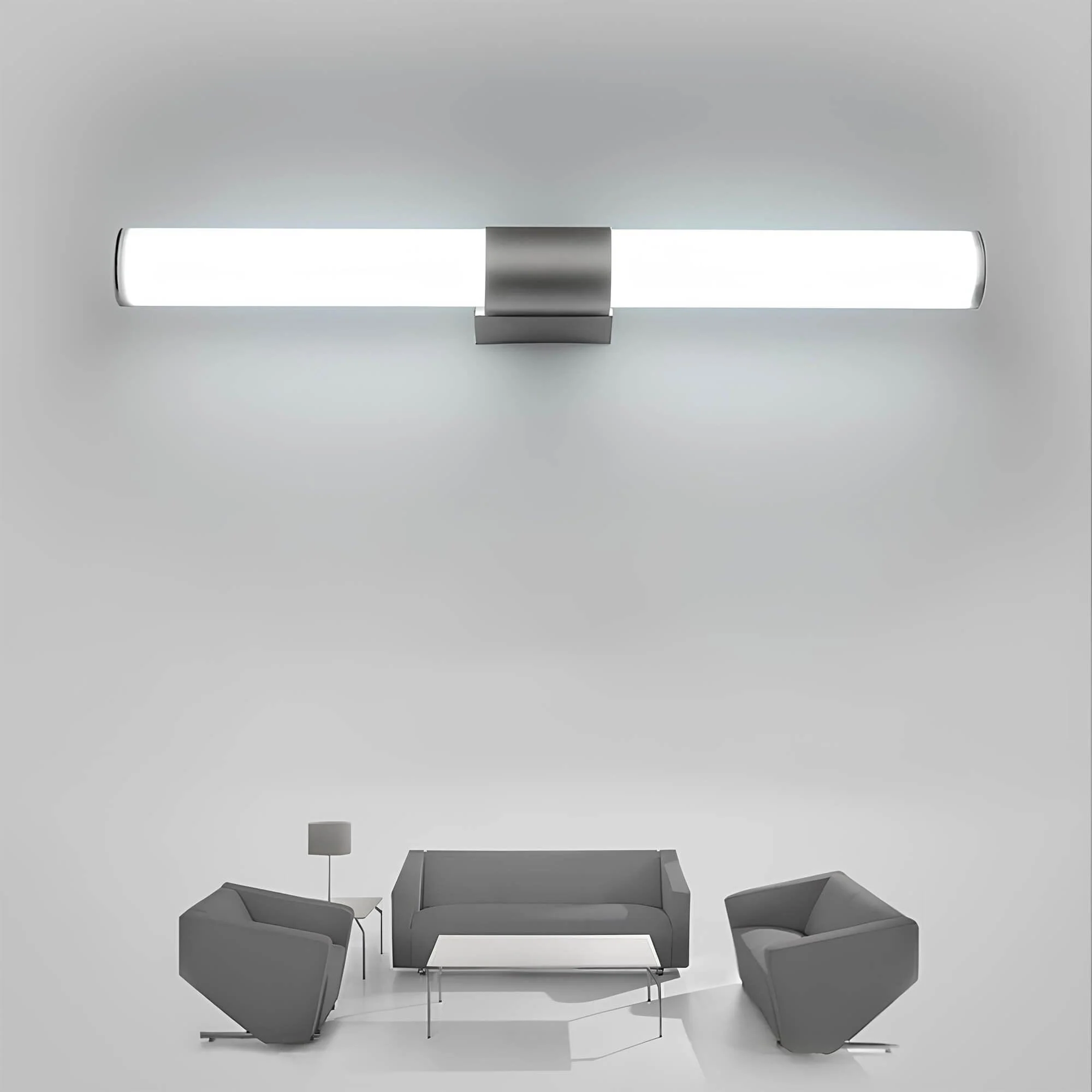Luxbright Led Spiegel Wandlampe Modern Minimalistisch Zylindrisch Schwarz Weiss Gold Warmweiss Neutralweiss Kaltweiss Xlumina
