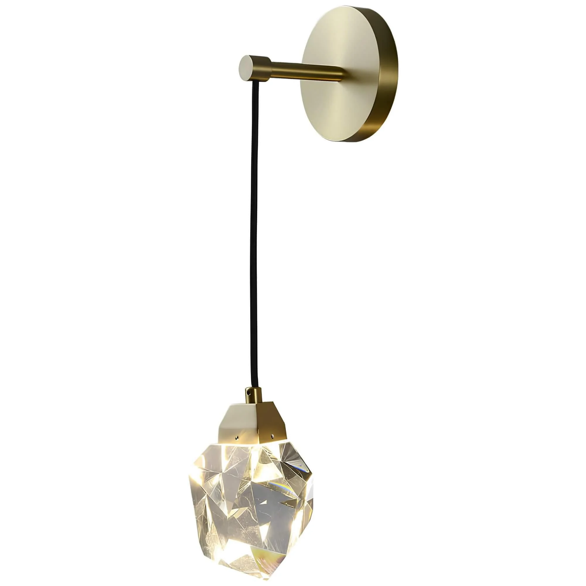 Luxorlicht Moderne Wandleuchte Kristalle Led Warmweiss Energiesparend Wohnzimmer Schlafzimmer Flur Xlumina