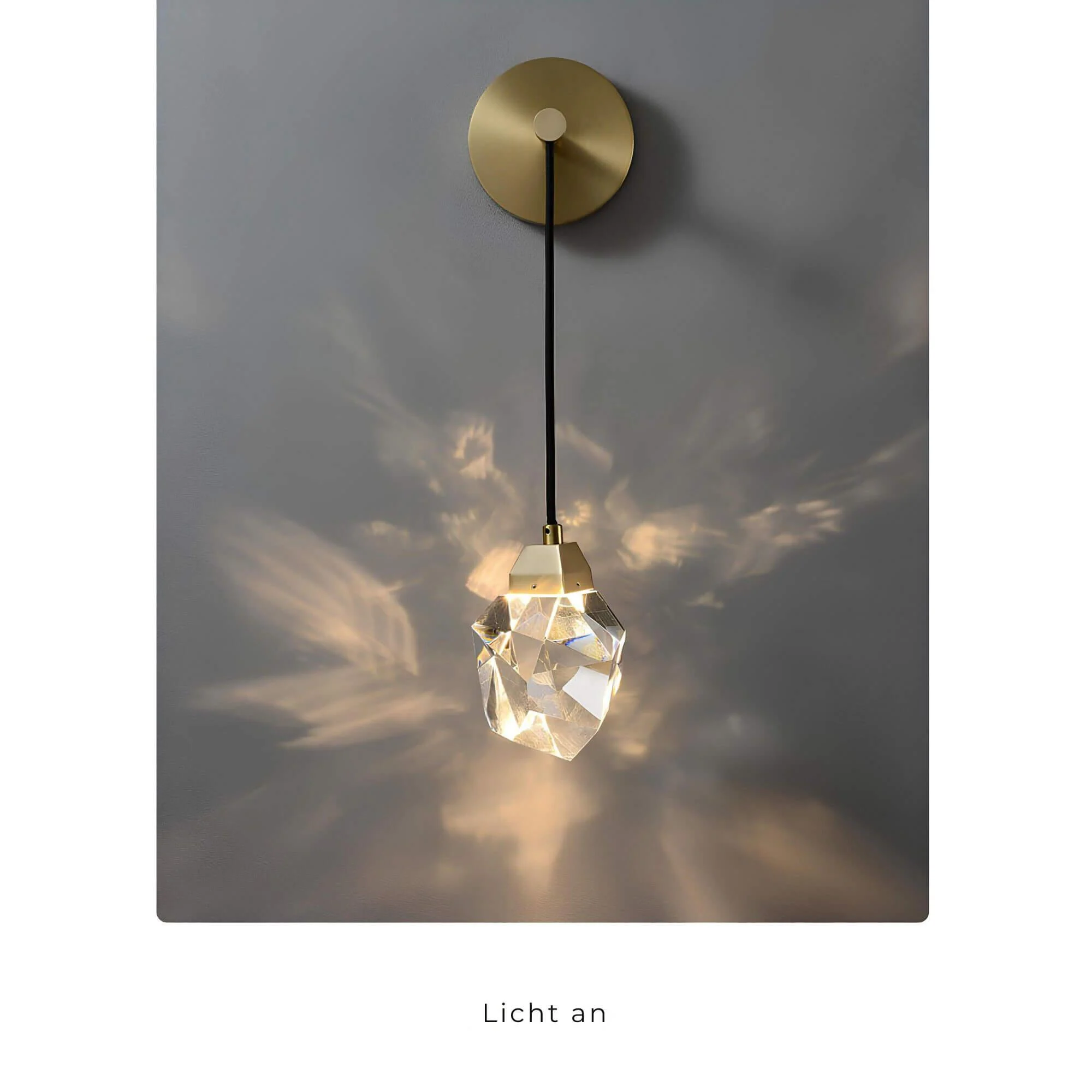 Luxorlicht Moderne Wandleuchte Kristalle Led Warmweiss Energiesparend Wohnzimmer Schlafzimmer Flur Xlumina5