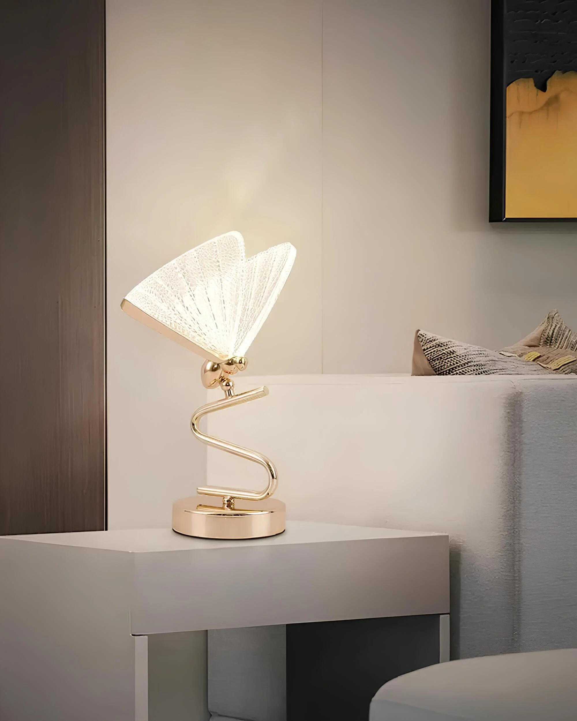 Luxus Schmetterlingstischlampe Deckenleuchte Modern Elegant Wohnzimmer Beleuchtung Xlumina 3