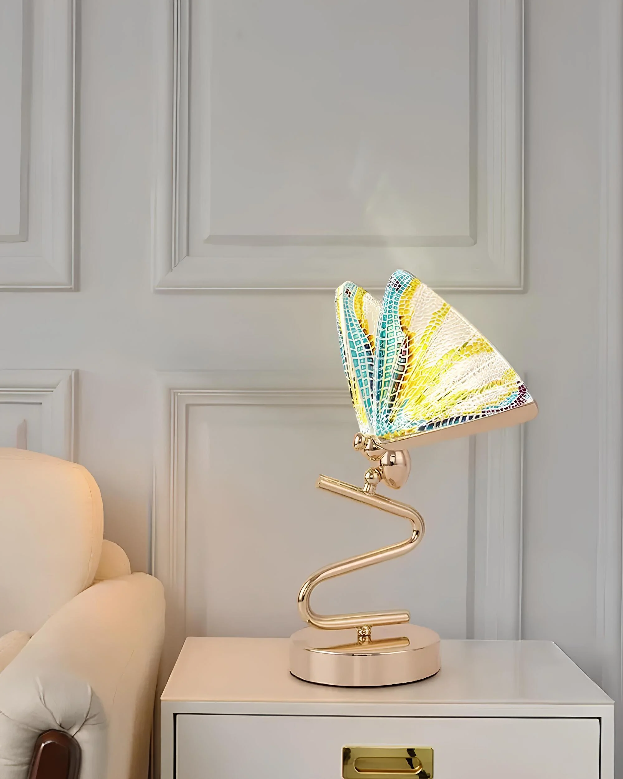 Luxus Schmetterlingstischlampe Deckenleuchte Modern Elegant Wohnzimmer Beleuchtung Xlumina 4