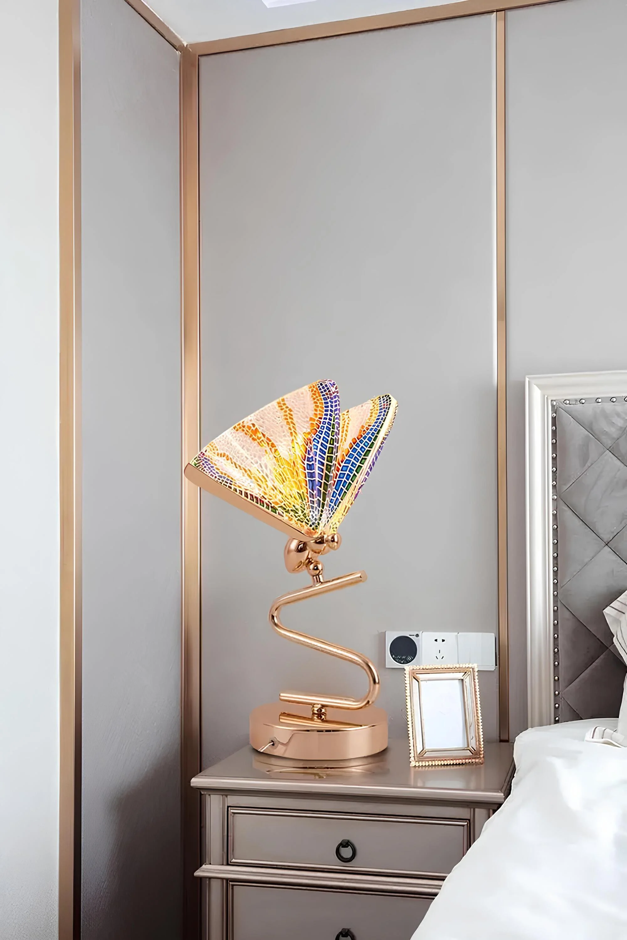 Luxus Schmetterlingstischlampe Deckenleuchte Modern Elegant Wohnzimmer Beleuchtung Xlumina 5