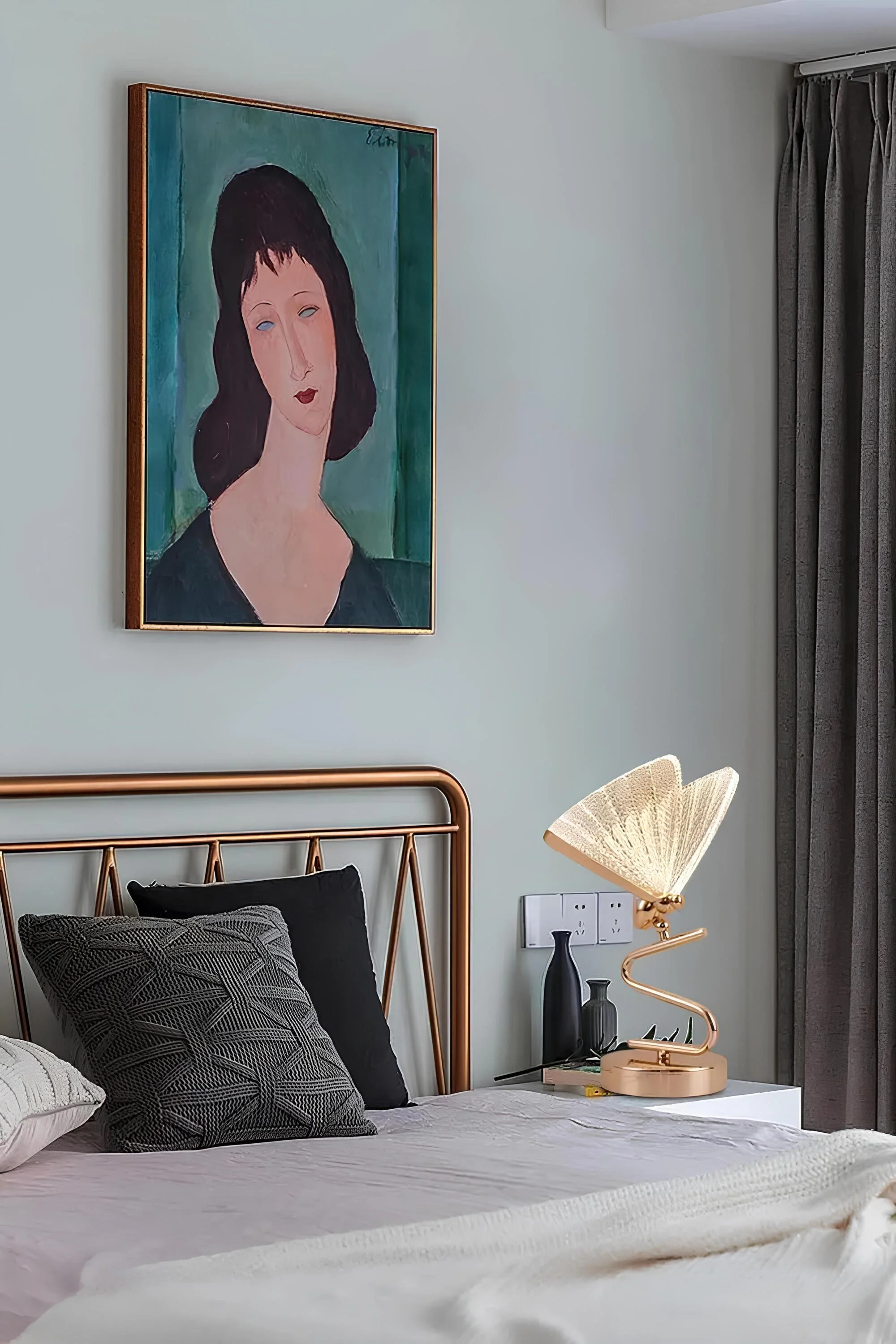 Luxus Schmetterlingstischlampe Deckenleuchte Modern Elegant Wohnzimmer Beleuchtung Xlumina 6