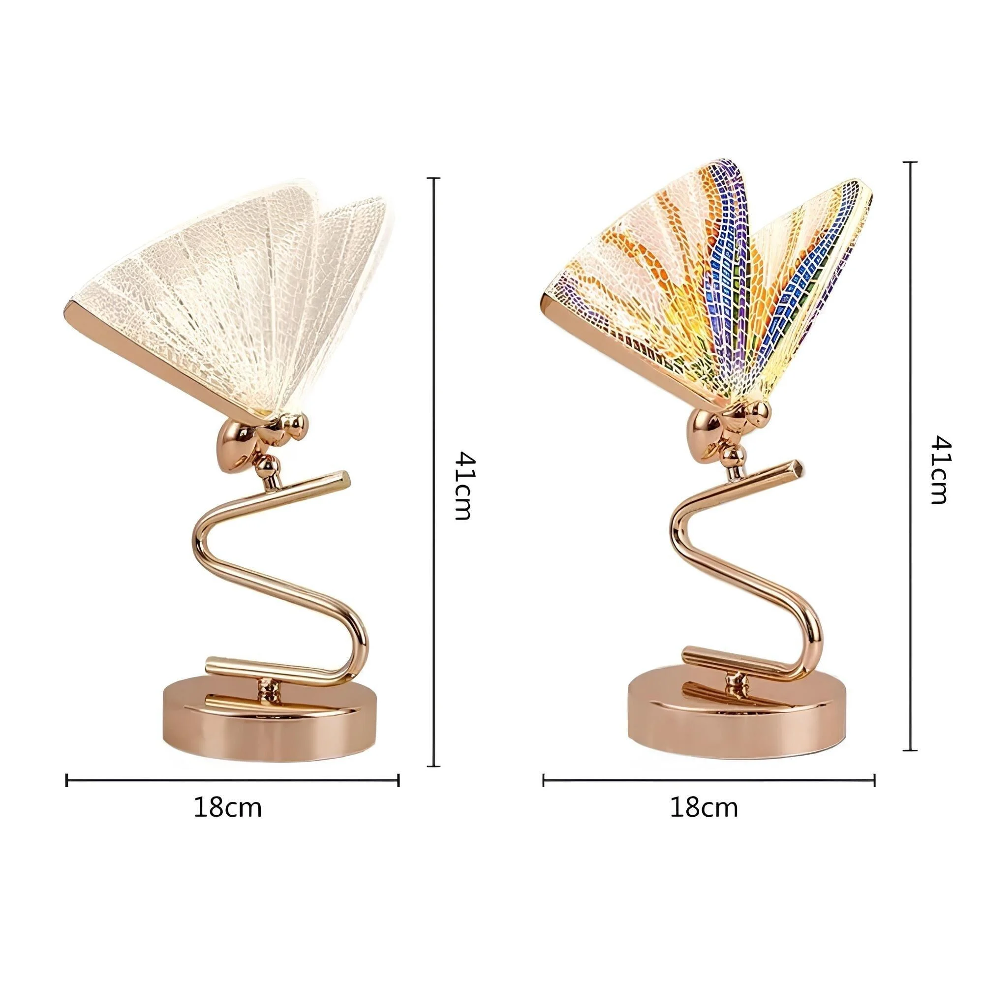 Luxus Schmetterlingstischlampe Deckenleuchte Modern Elegant Wohnzimmer Beleuchtung Xlumina 8
