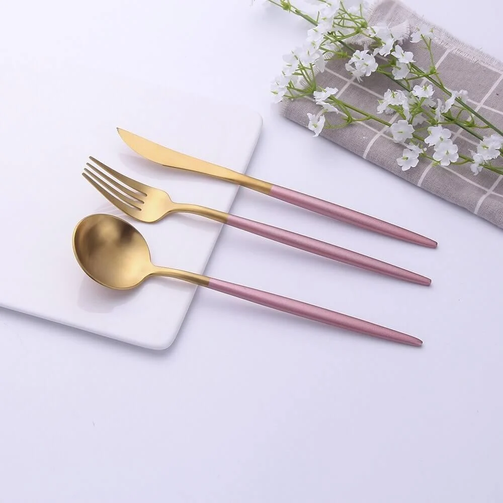 Matte Gold Tableware Kitchen Utensils Pi Main 2