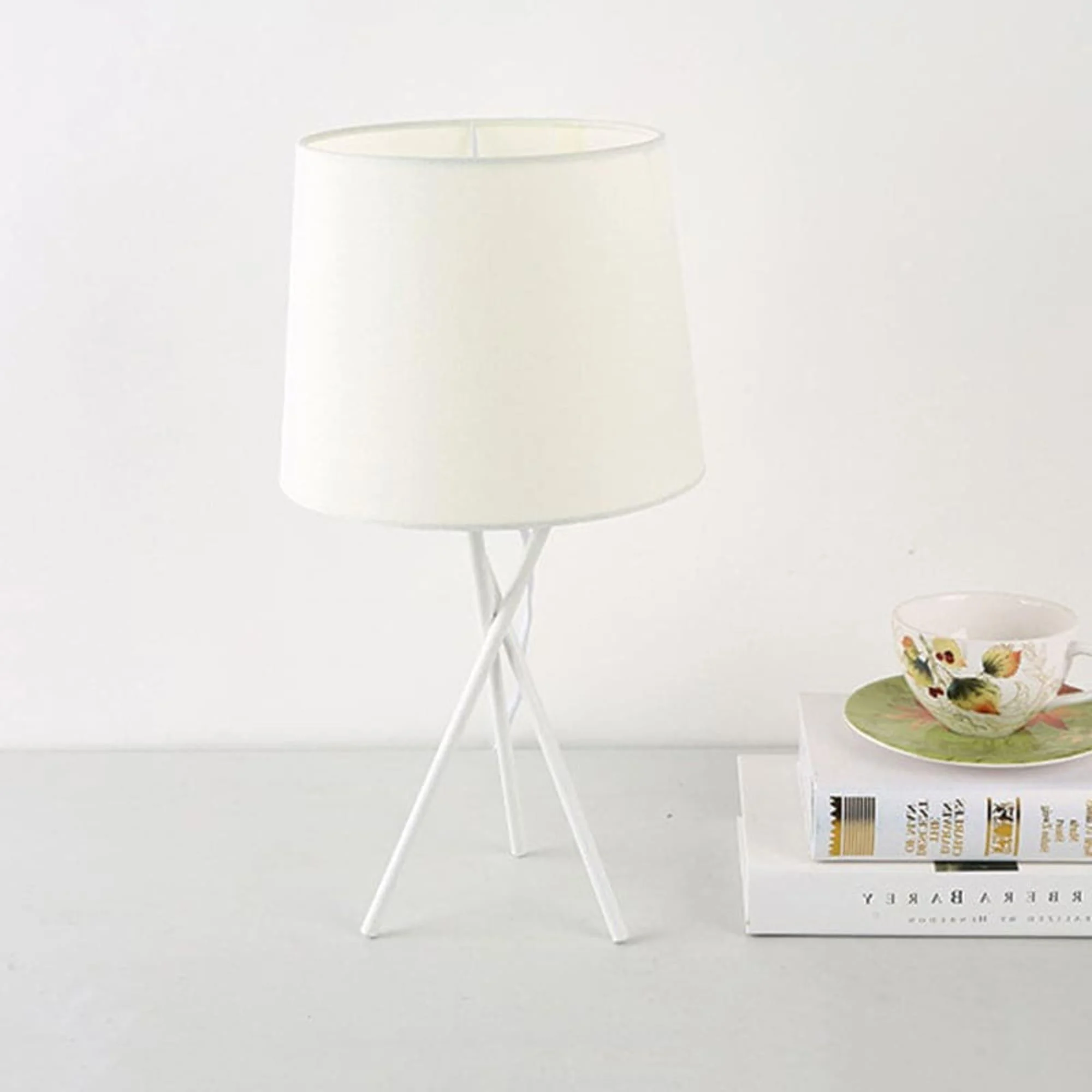 Minimalistische Tischlampe Mit Stoffschirm Modern Elegant Nachtlicht Xlumina 8