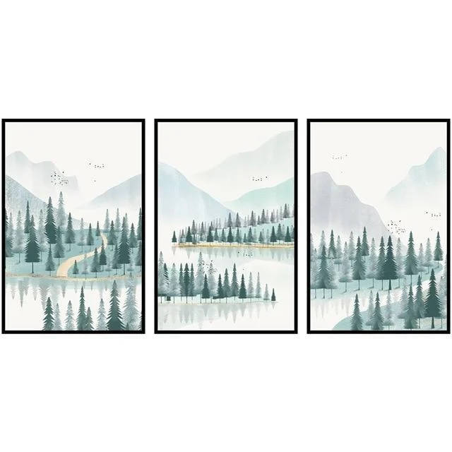 modern-minimalist-forest-and-river-poster-landscape-painting-print-canvas-531744 Modern Minimalist Forest And River Poster Landscape Painting Print Canvas 531744