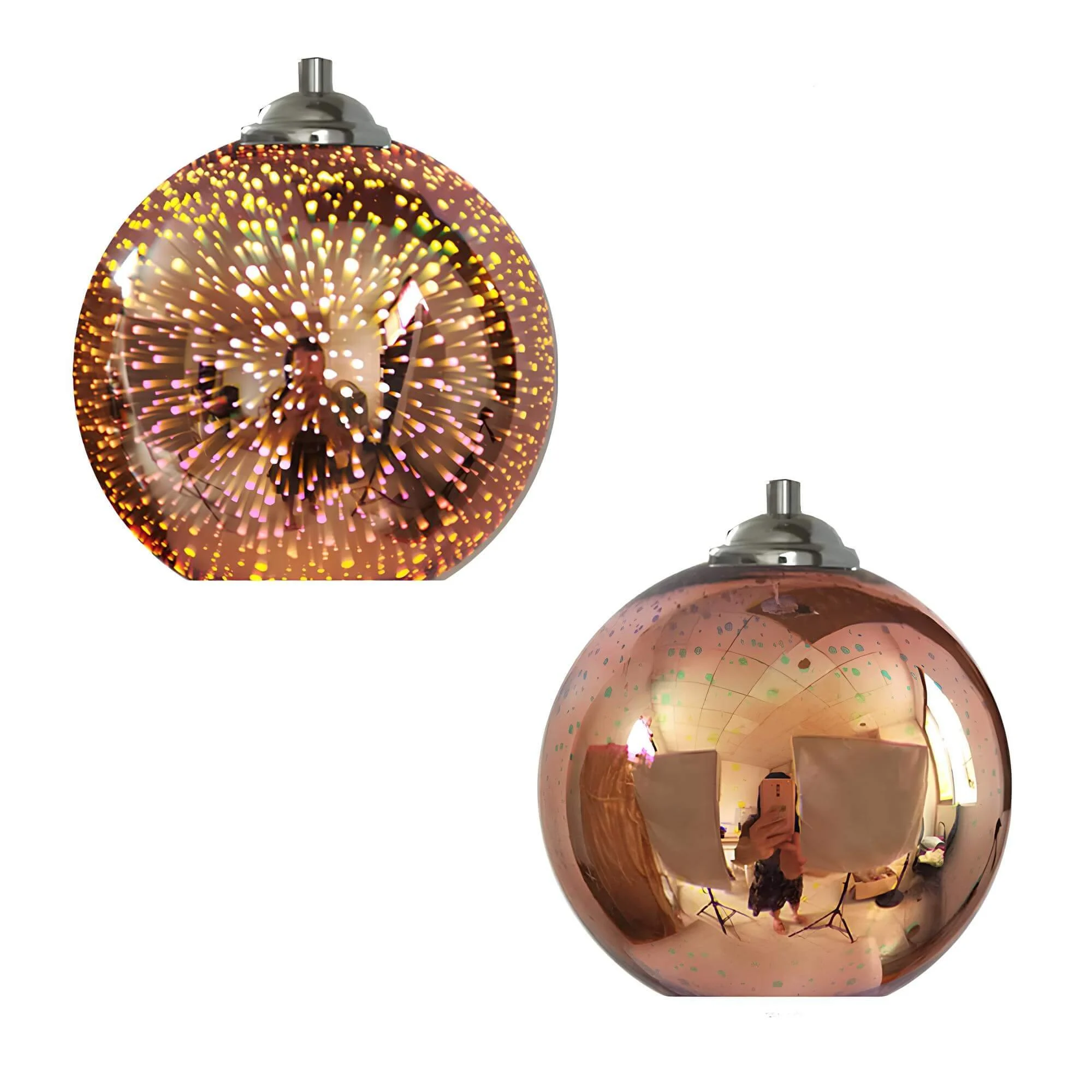 Moderne 3d Feuerwerk Glas Hangelampe Kreative Beleuchtung Xlumina 1