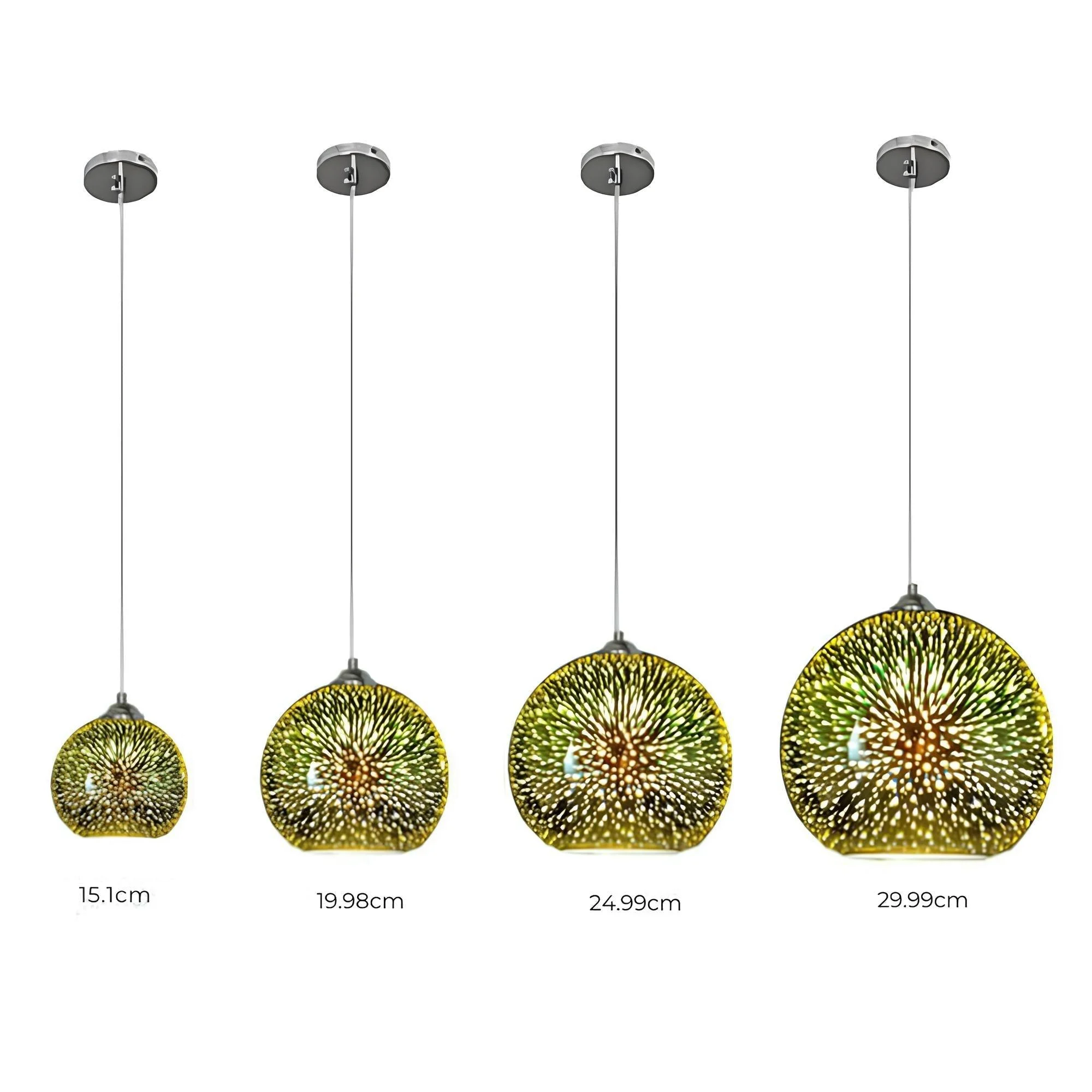 Moderne 3d Feuerwerk Glas Hangelampe Kreative Beleuchtung Xlumina 13