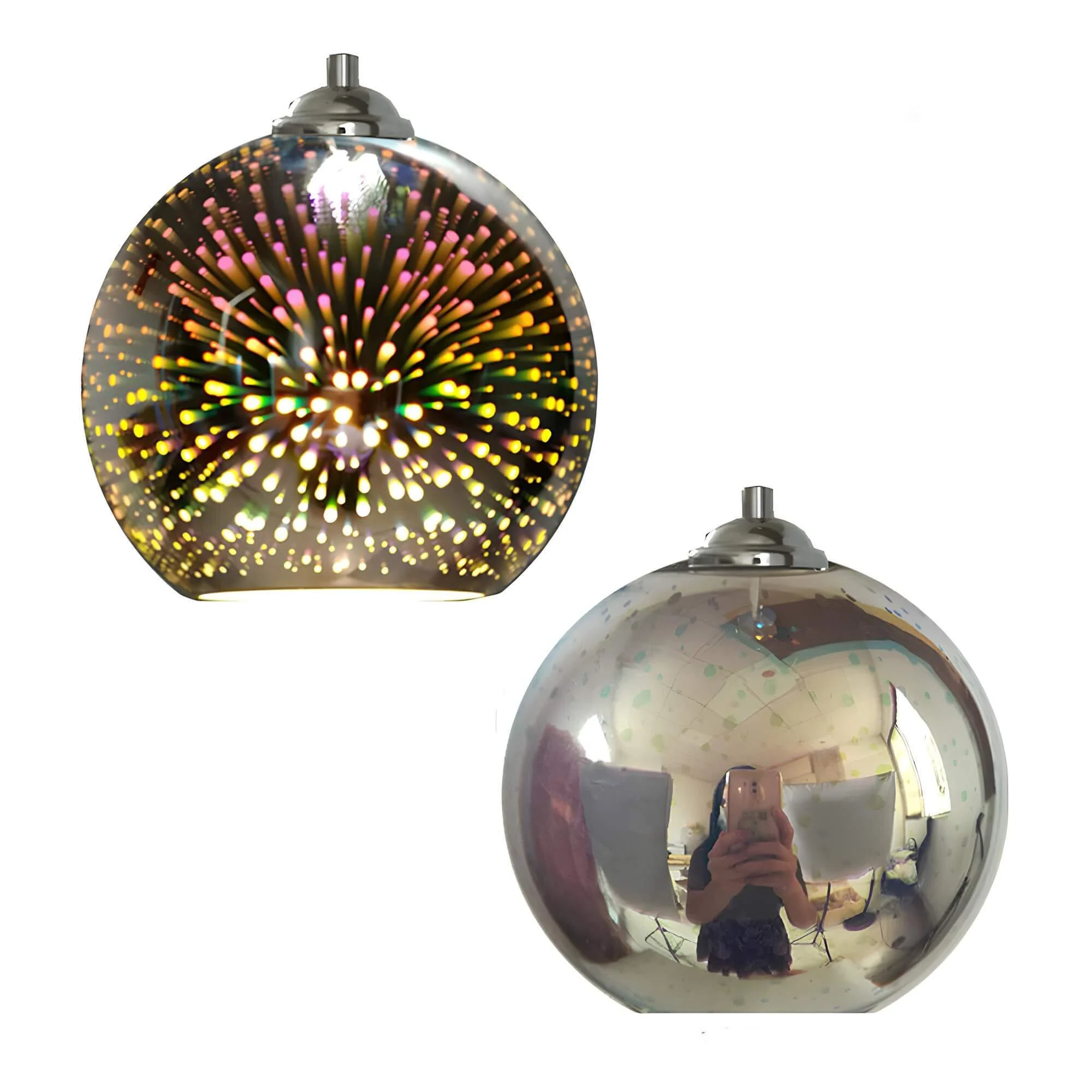 Moderne 3d Feuerwerk Glas Hangelampe Kreative Beleuchtung Xlumina 16