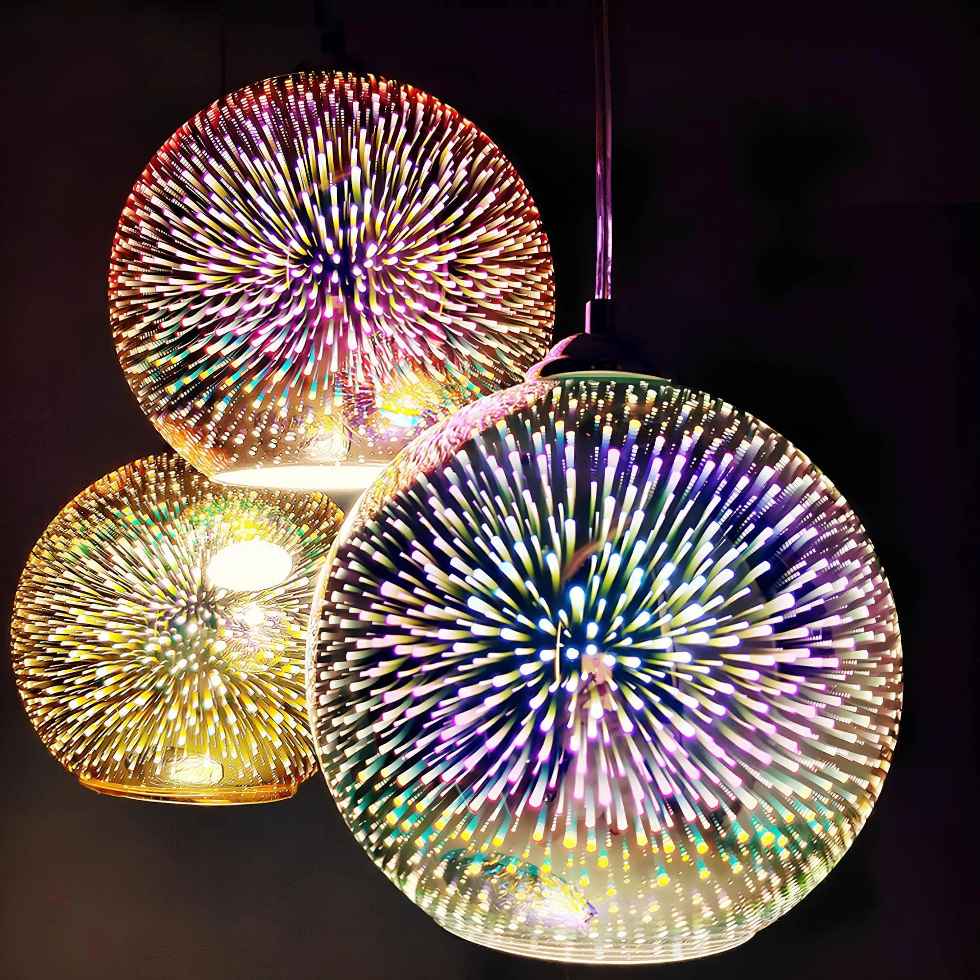 Moderne 3d Feuerwerk Glas Hangelampe Kreative Beleuchtung Xlumina 2