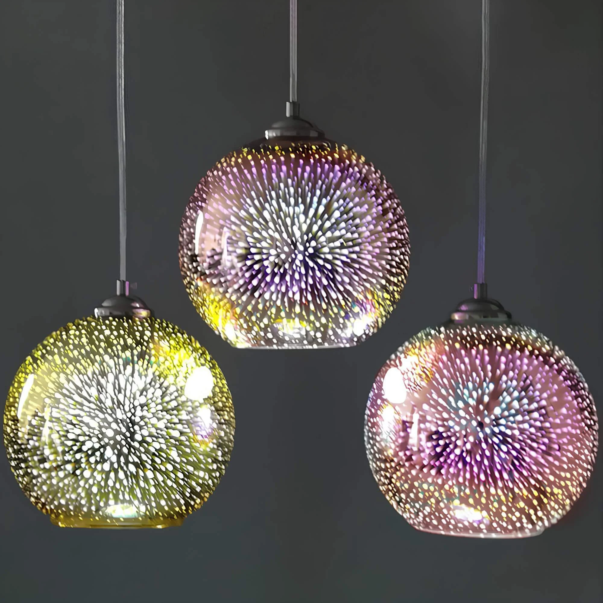 Moderne 3d Feuerwerk Glas Hangelampe Kreative Beleuchtung Xlumina 6