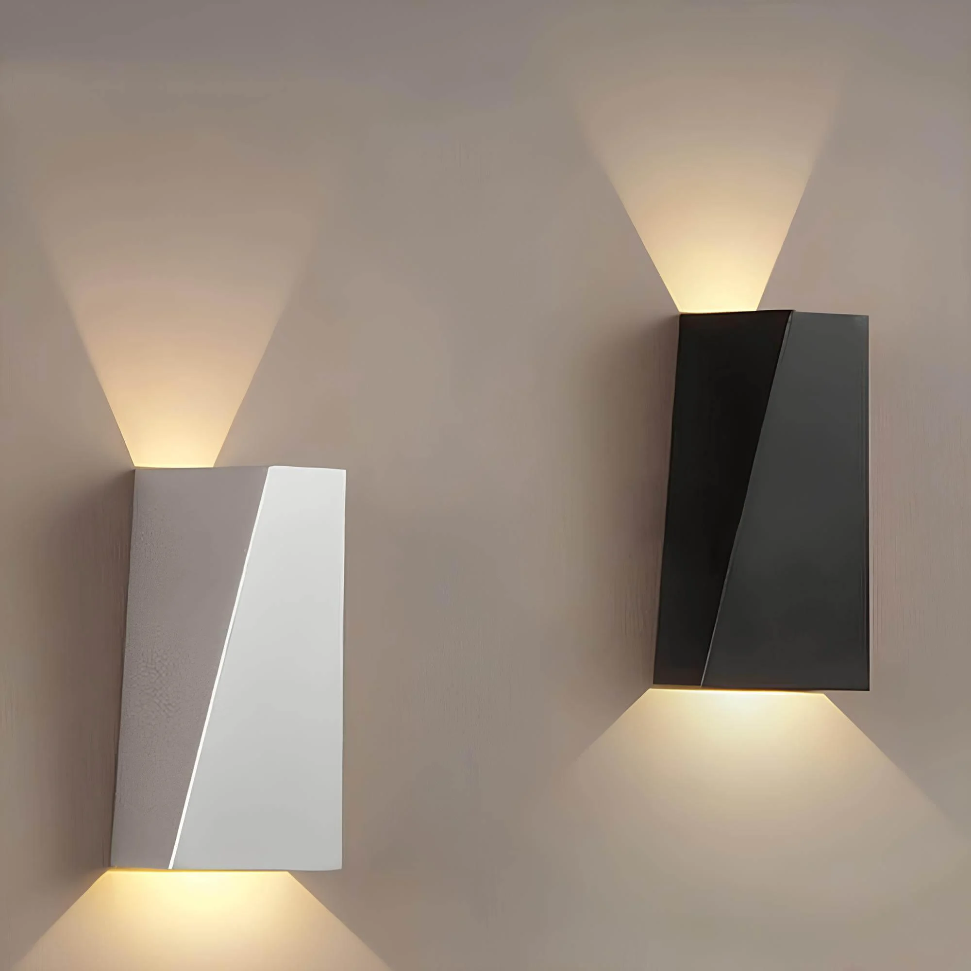 Moderne Geometrische Wandleuchte Design Wandlampe Warmweiss 3000k 10w Xlumina 2