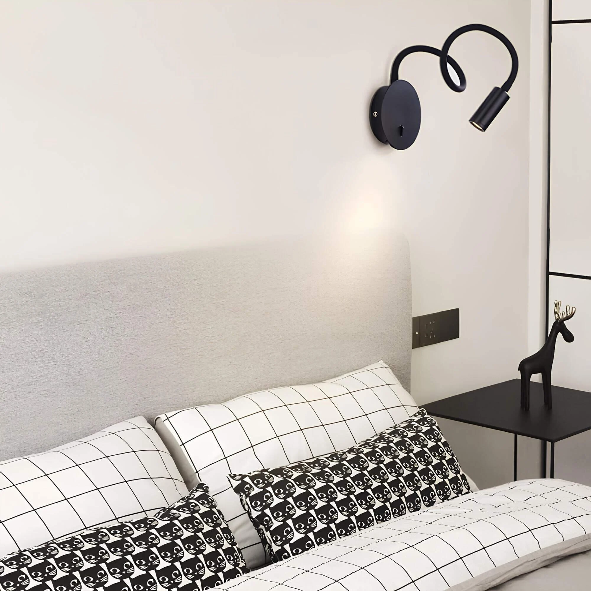 Moderne Led Wandlampe 360 Grad Verstellbares Licht 9w 4000k Schwarz Weiss Gold Elegant Xlumina 2