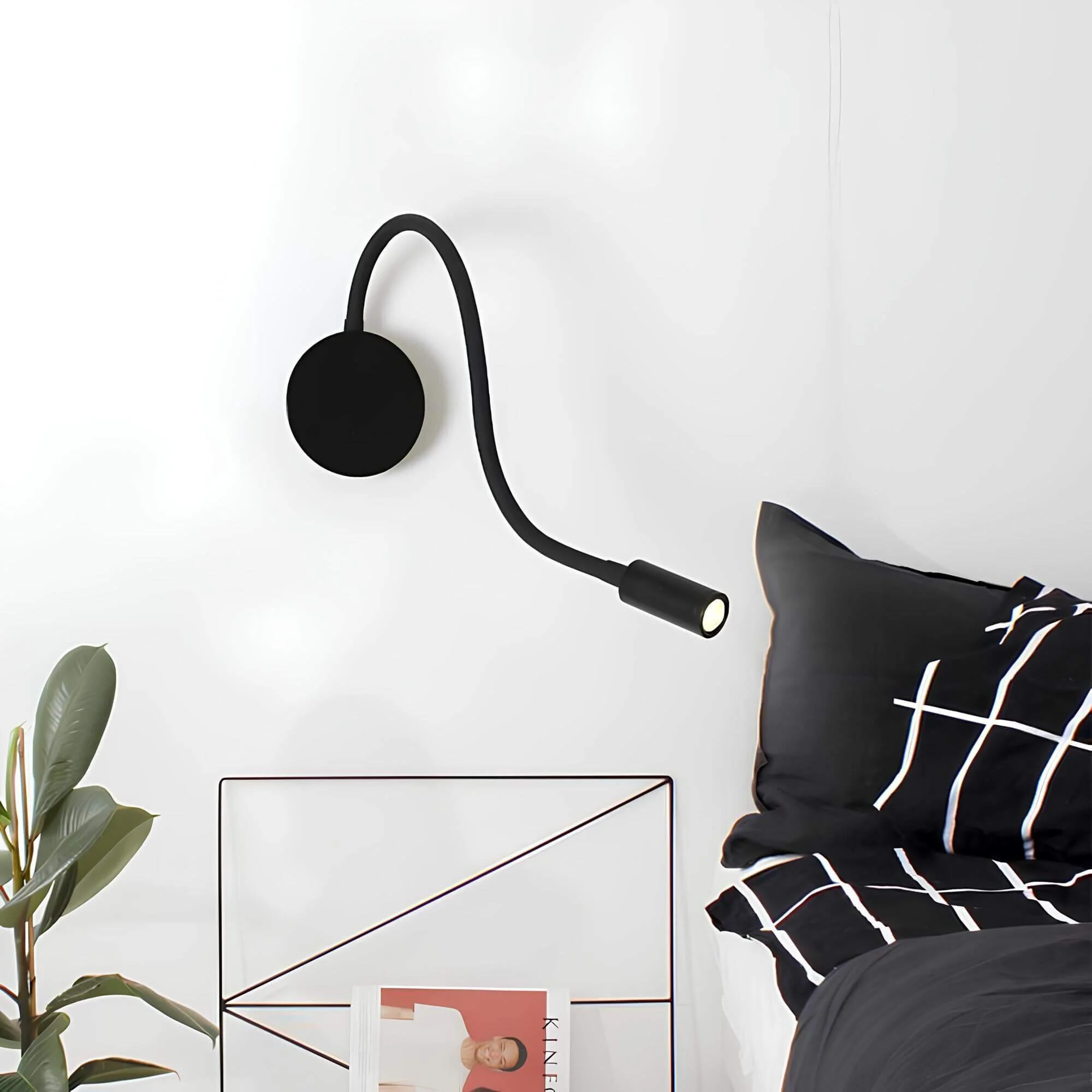 Moderne Led Wandlampe 360 Grad Verstellbares Licht 9w 4000k Schwarz Weiss Gold Elegant Xlumina 9