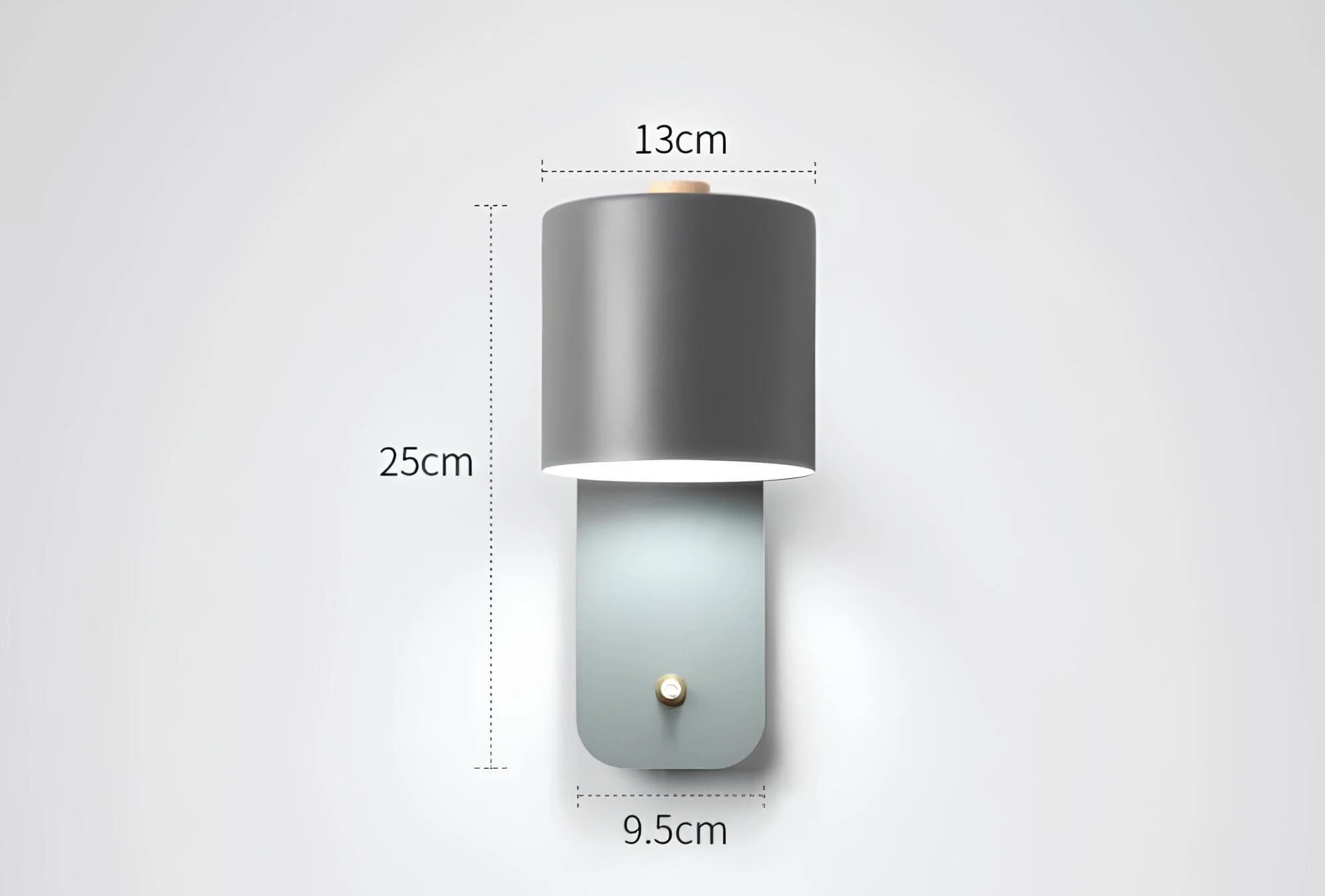 Moderne Led Wandleuchte Mit Schalter Innenbeleuchtung Schwarz Weiss Grau 9w Xlumina 11