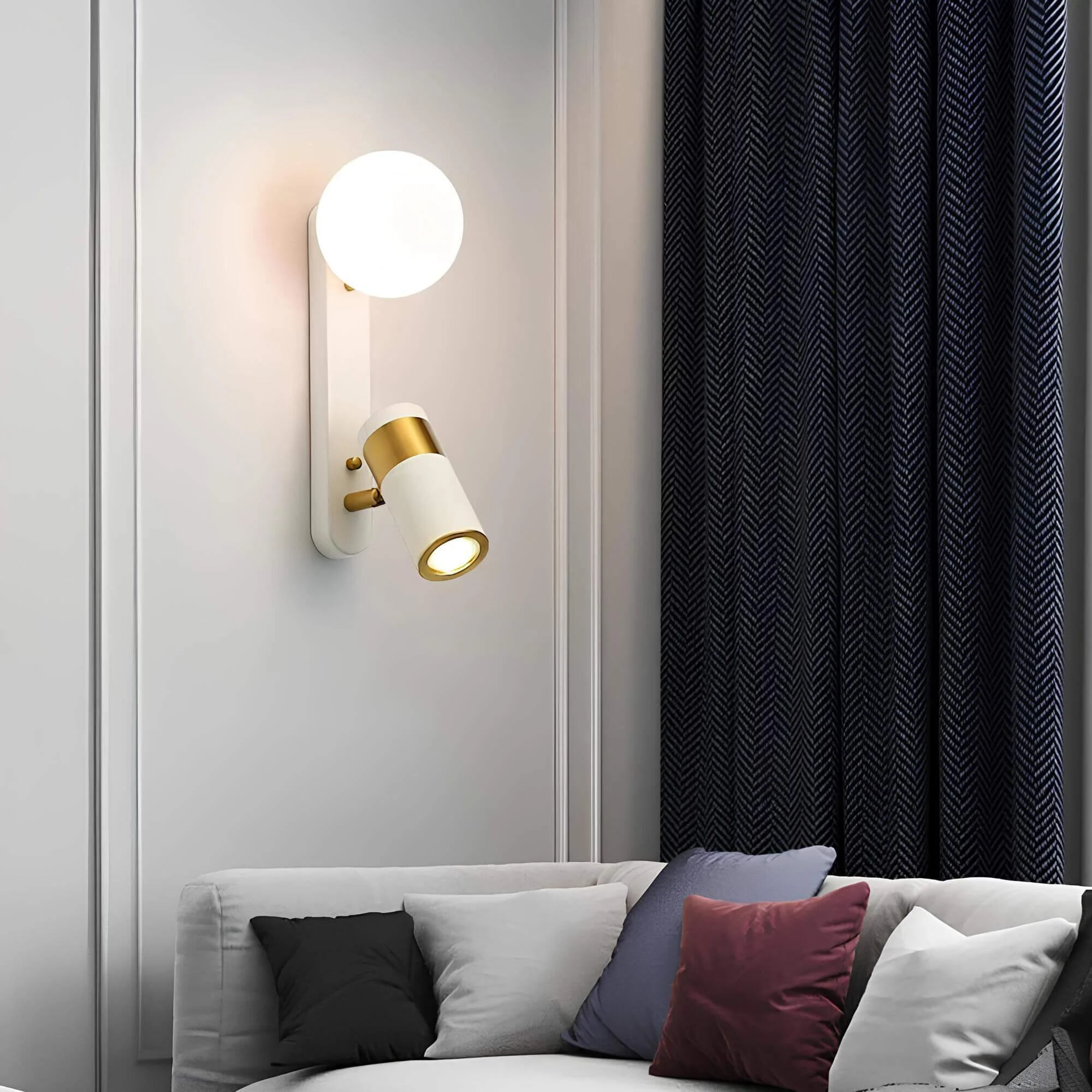 Moderne Skandinavische Wandleuchte Metall E27 Elegantes Design Einfache Montage Xlumina 1