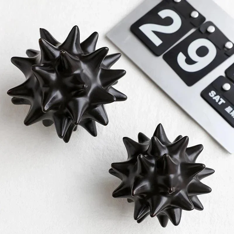 monochrome-ceramic-sea-urchin-ornament-134498 Monochrome Ceramic Sea Urchin Ornament 134498