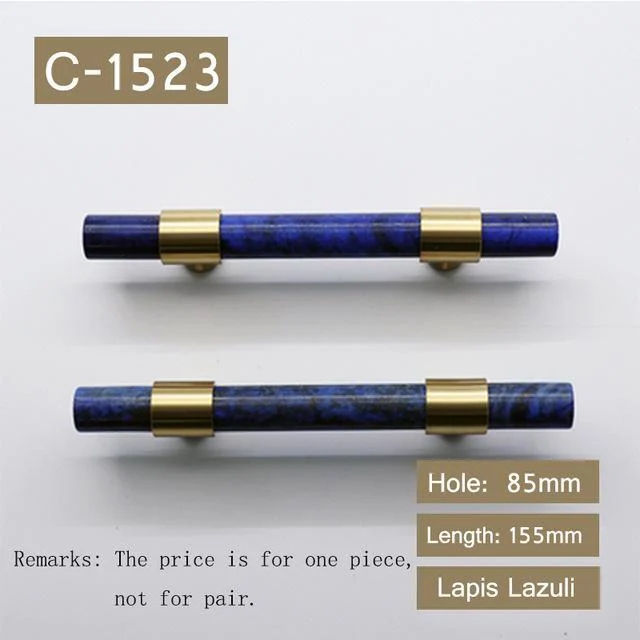 Natural Stone Brass Door Handles 199648