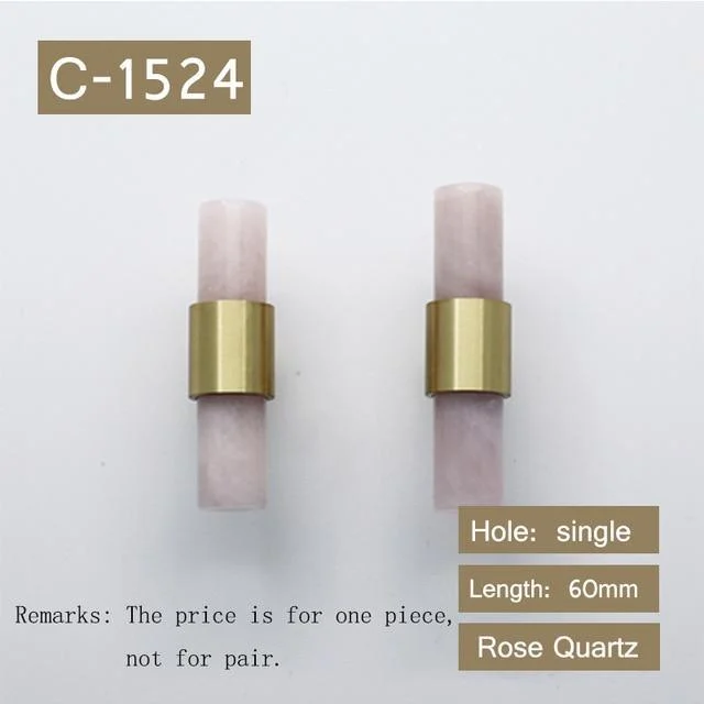 Natural Stone Brass Door Handles 364540