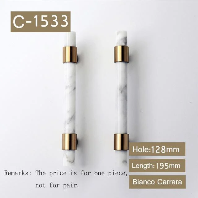 Natural Stone Brass Door Handles 425604