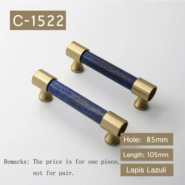 Natural Stone Brass Door Handles 635891