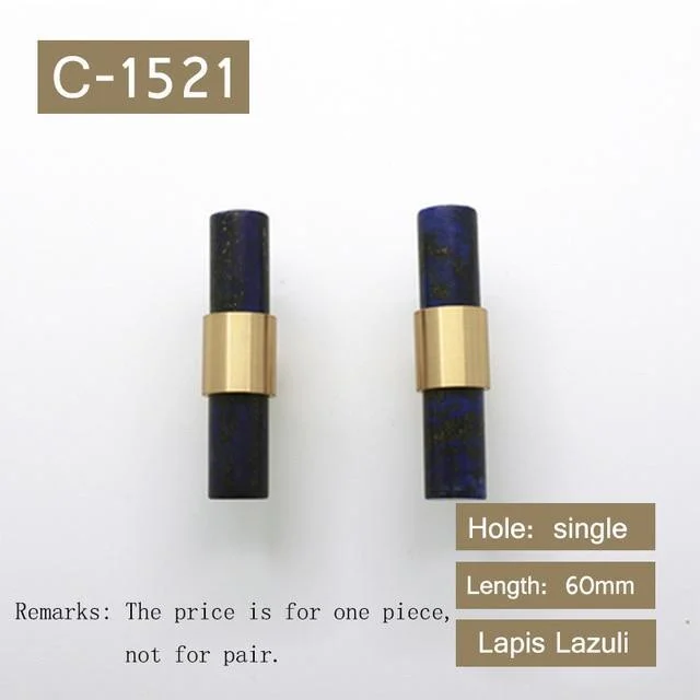 Natural Stone Brass Door Handles 742085