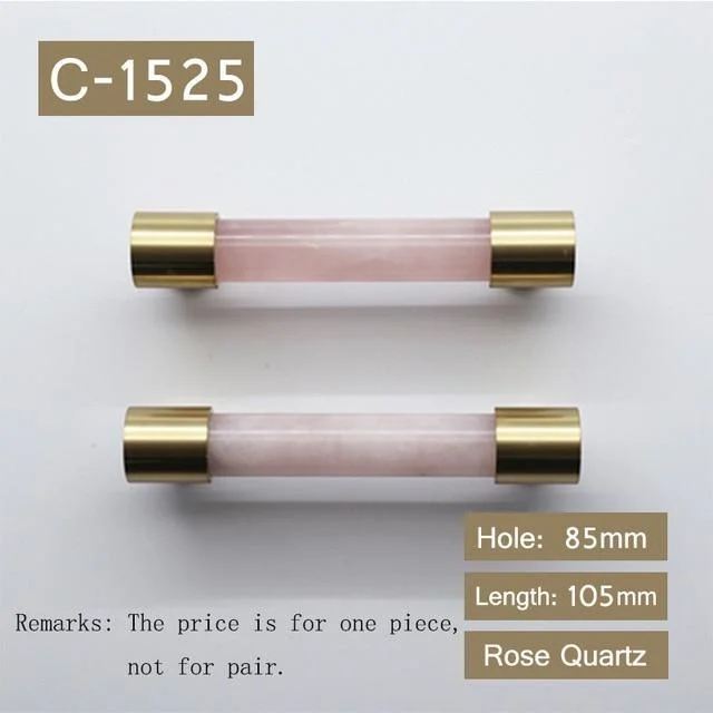 Natural Stone Brass Door Handles 937473
