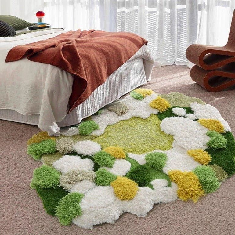 New Zealand Wool Moss Rug Patchandbagel 170027