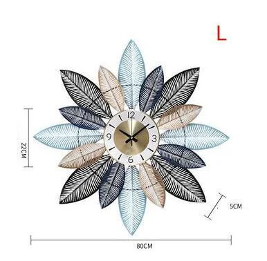nordic-creative-metal-feather-wall-clock-600772 Nordic Creative Metal Feather Wall Clock 600772