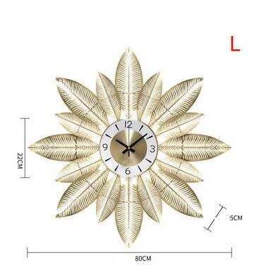 nordic-creative-metal-feather-wall-clock-940708 Nordic Creative Metal Feather Wall Clock 940708