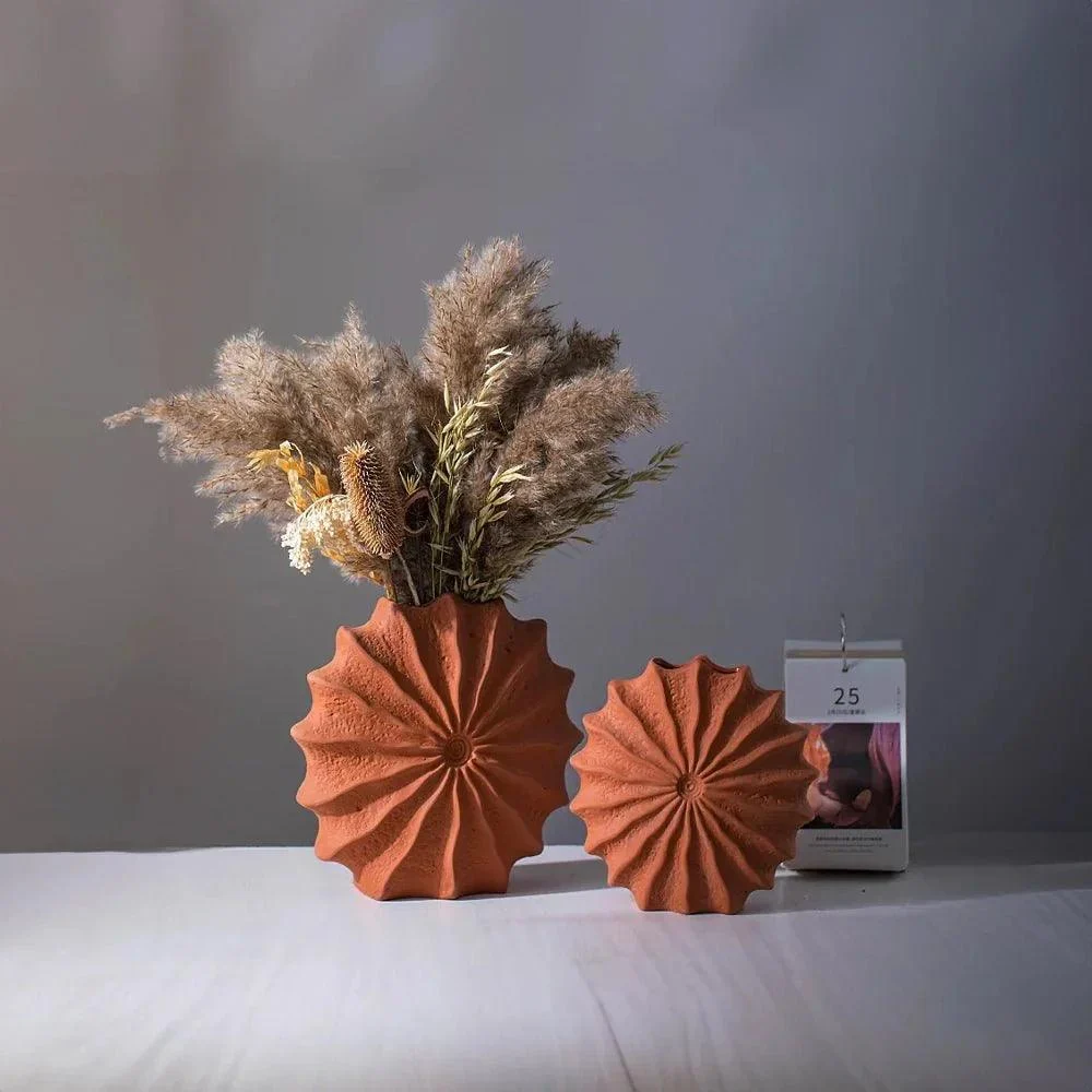 nordic-minimal-red-ceramic-vase-112099 Nordic Minimal Red Ceramic Vase 112099