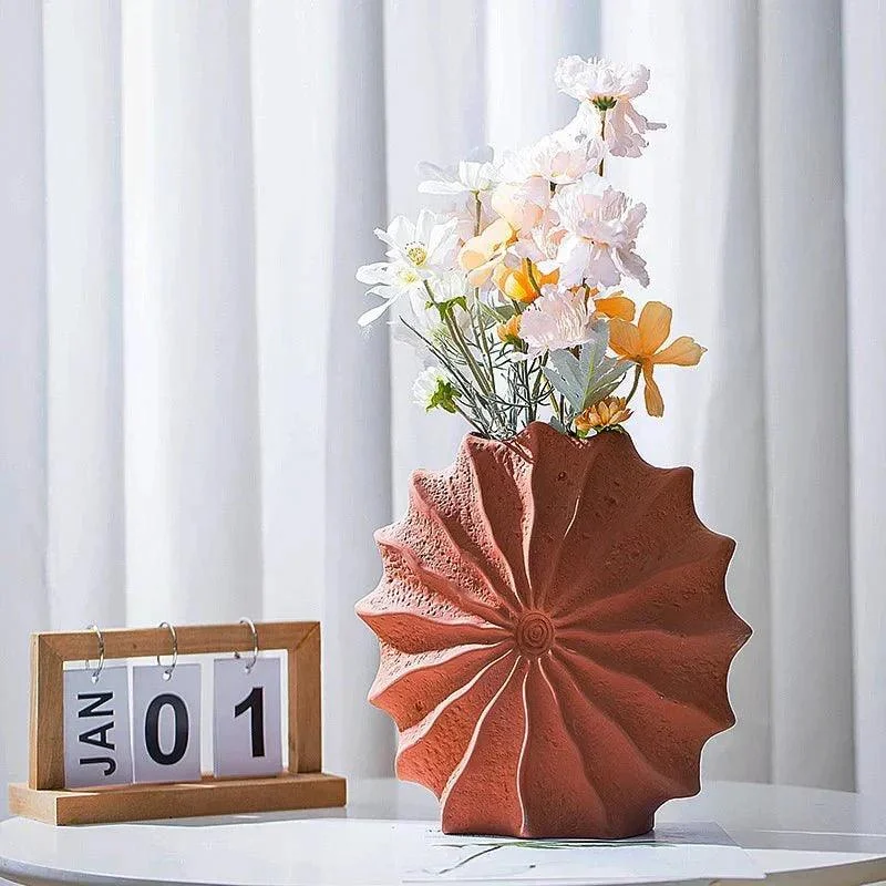 nordic-minimal-red-ceramic-vase-115889 Nordic Minimal Red Ceramic Vase 115889