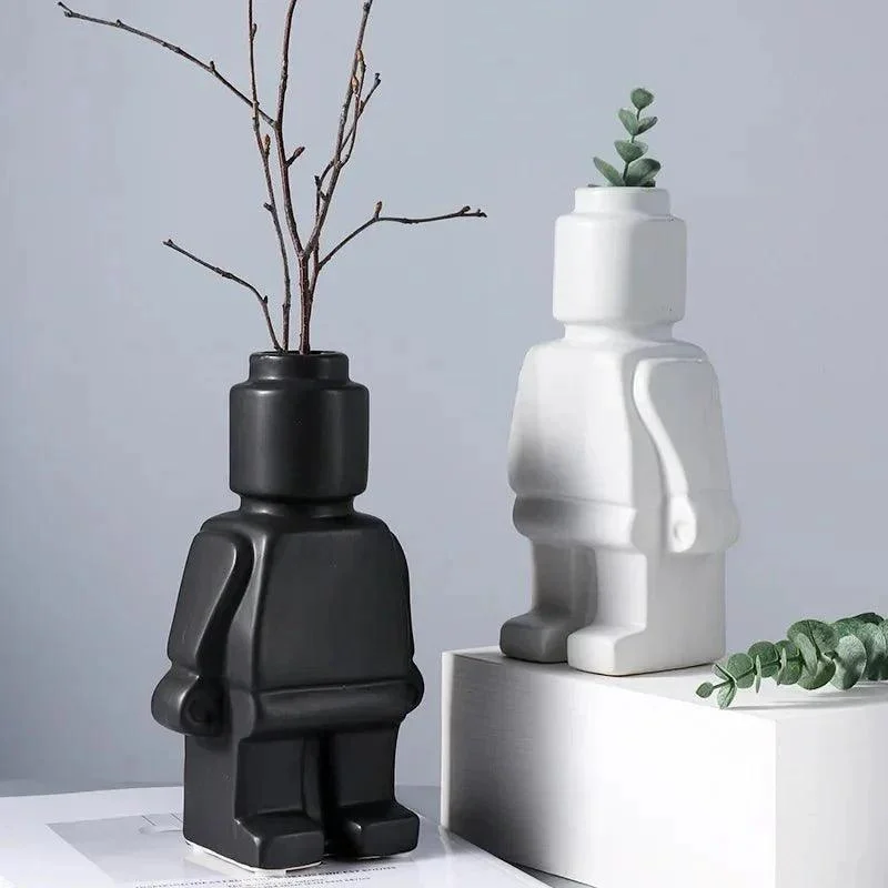 nordic-style-minimal-ceramic-robot-vase-610578 Nordic Style Minimal Ceramic Robot Vase 610578