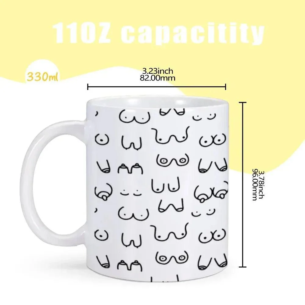 novelty-funny-boobs-ceramic-coffee-mug-654492 Novelty Funny Boobs Ceramic Coffee Mug 654492