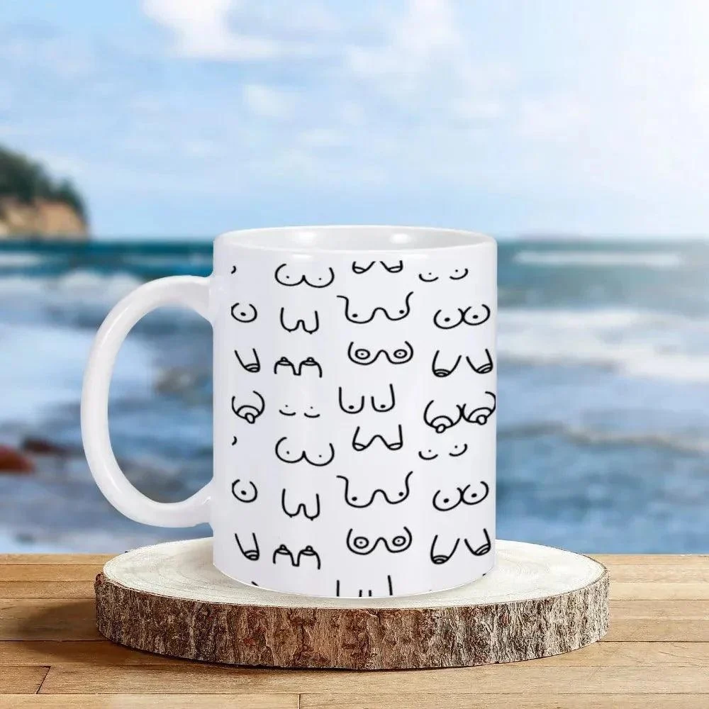 novelty-funny-boobs-ceramic-coffee-mug-998760 Novelty Funny Boobs Ceramic Coffee Mug 998760