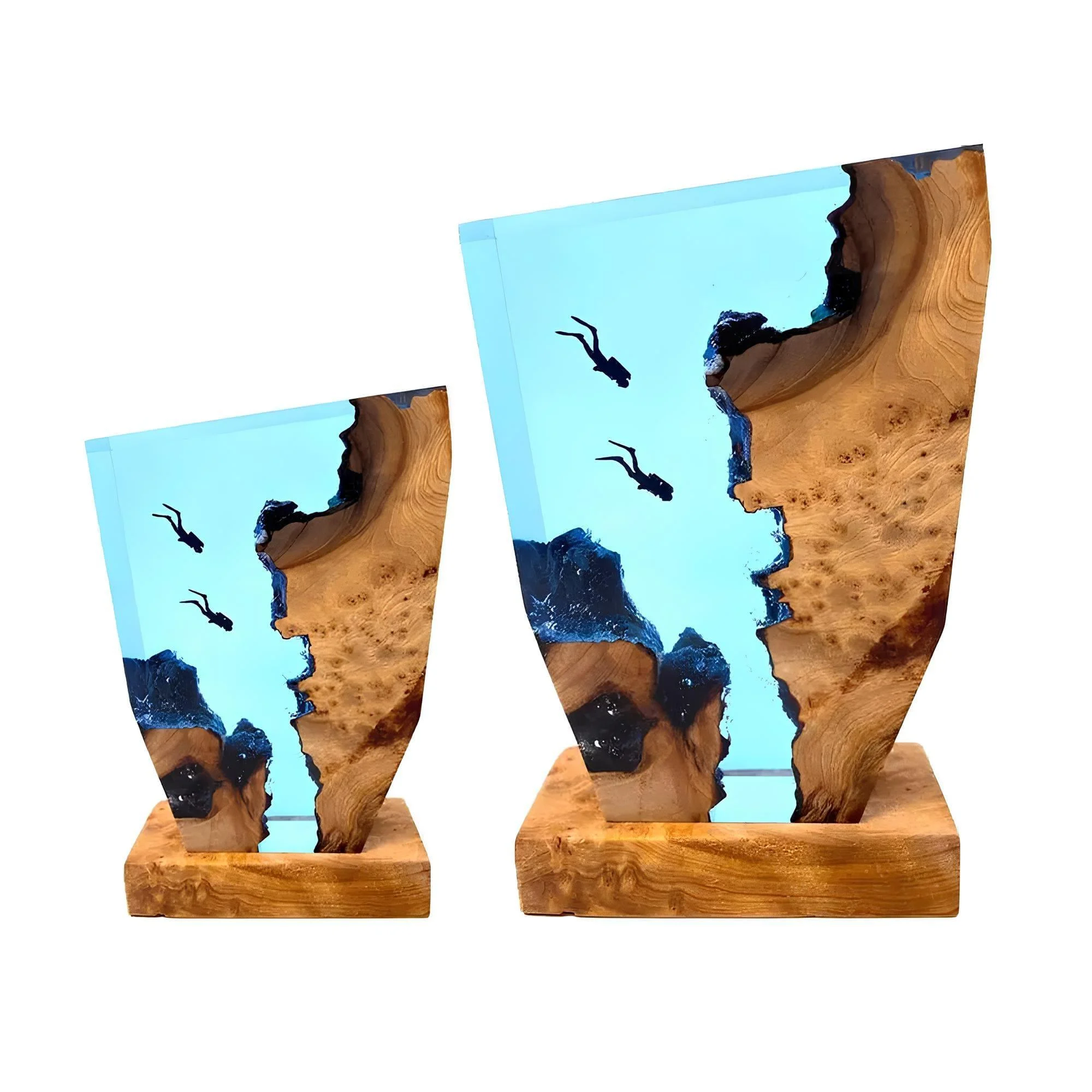 ocean-tiefen-tischlampe-blau-glas-metall-led-design-lampe-modern-xlumina_4 Ocean Tiefen Tischlampe Blau Glas Metall Led Design Lampe Modern Xlumina 4