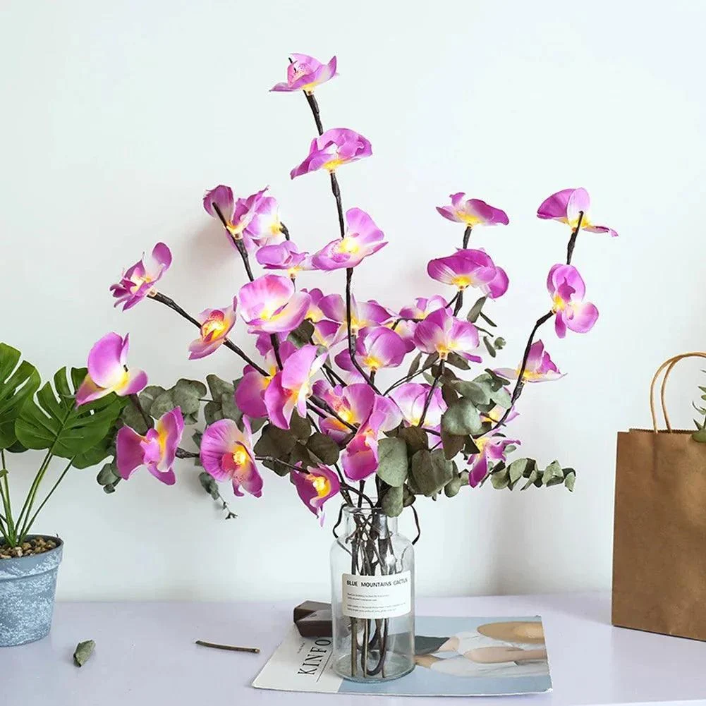 orchid-branch-led-fairy-light-garland-129214 Orchid Branch Led Fairy Light Garland 129214