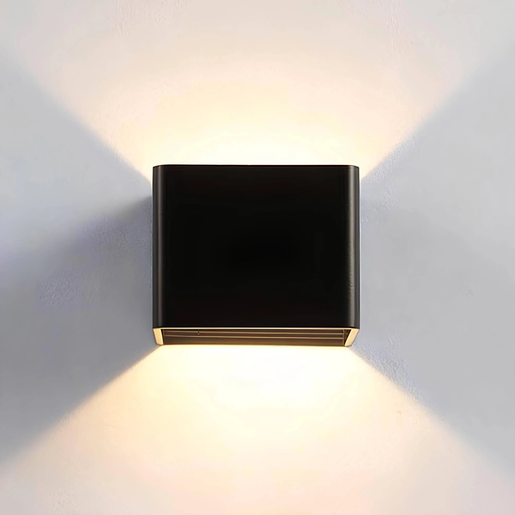 Orr Moderne Vierkant Wandlampe Schwarz Weiss Gruen Schlafzimmer Led Wandleuchte Aluminium Acryl Xlumina2