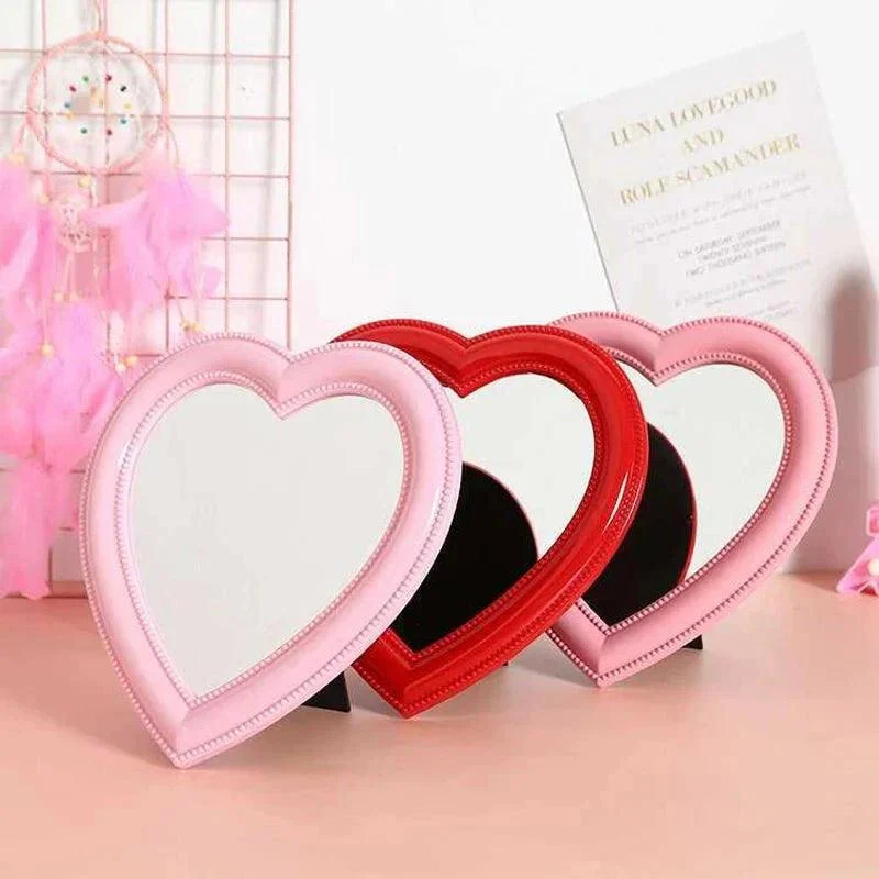 pastel-heart-shape-cosmetic-mirror-959337 Pastel Heart Shape Cosmetic Mirror 959337