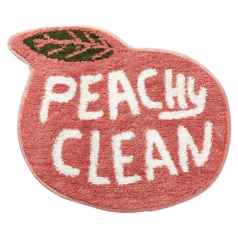 peach-lemon-shaped-absorbent-bathroom-mats-867371 Peach Lemon Shaped Absorbent Bathroom Mats 867371