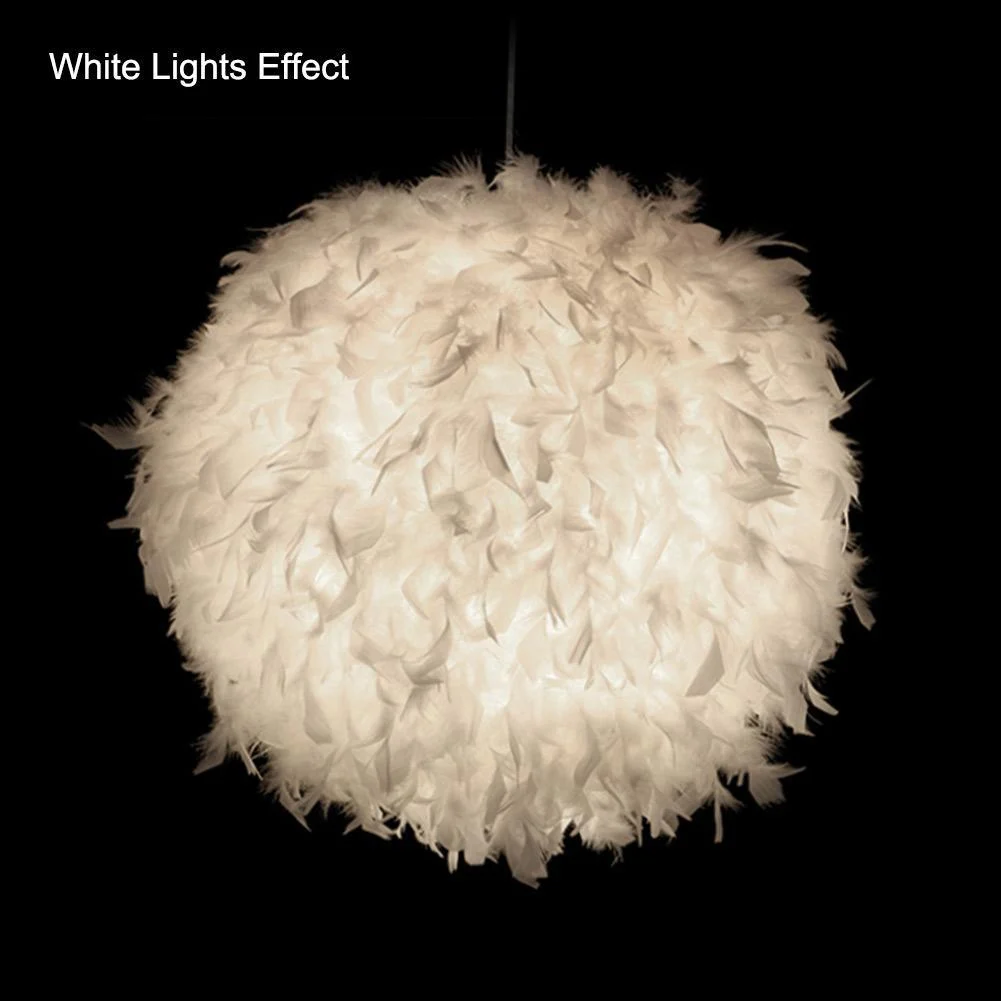 pendant-white-feather-hanging-light-574025 Pendant White Feather Hanging Light 574025