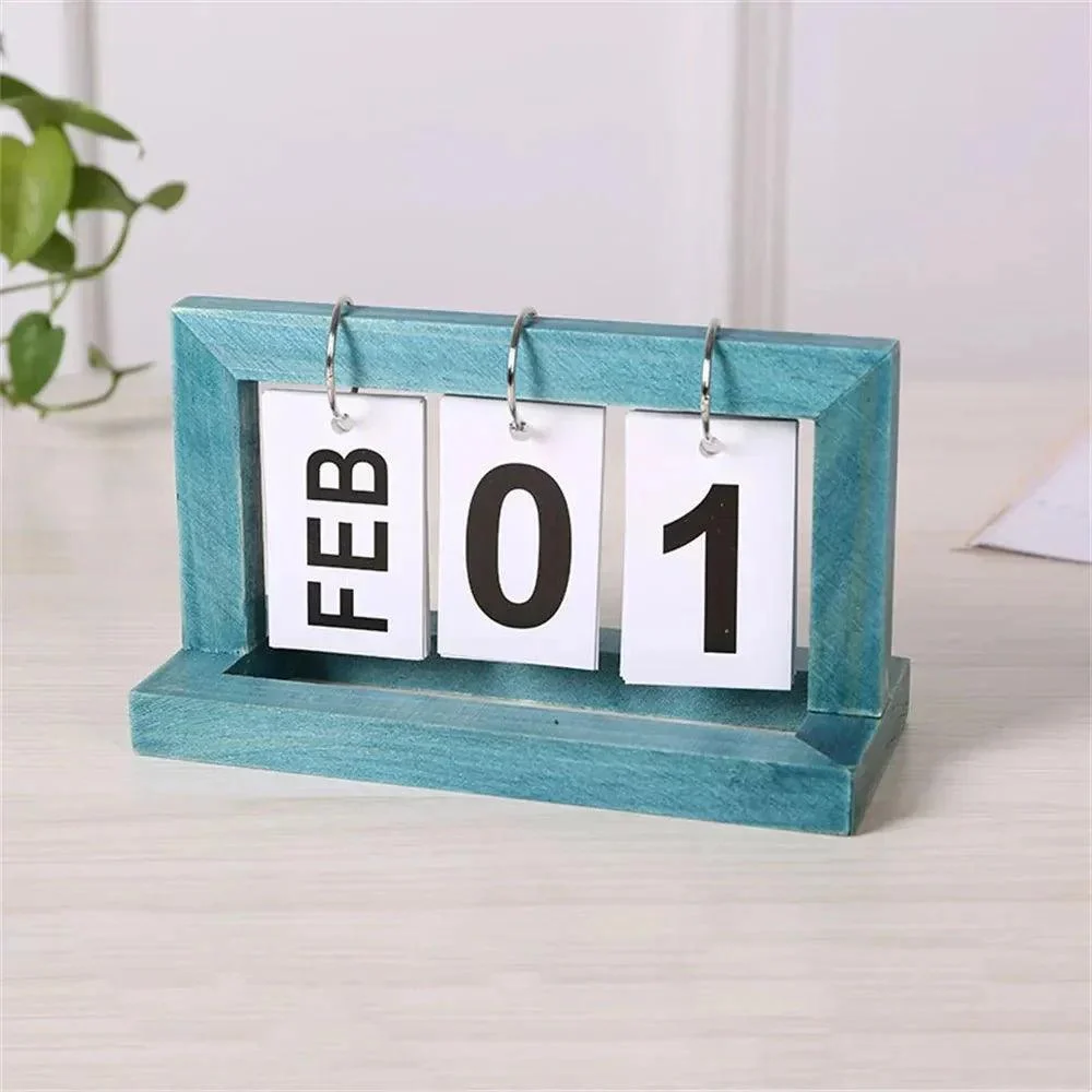 perpetual-wooden-flip-display-calendar-116951 Perpetual Wooden Flip Display Calendar 116951