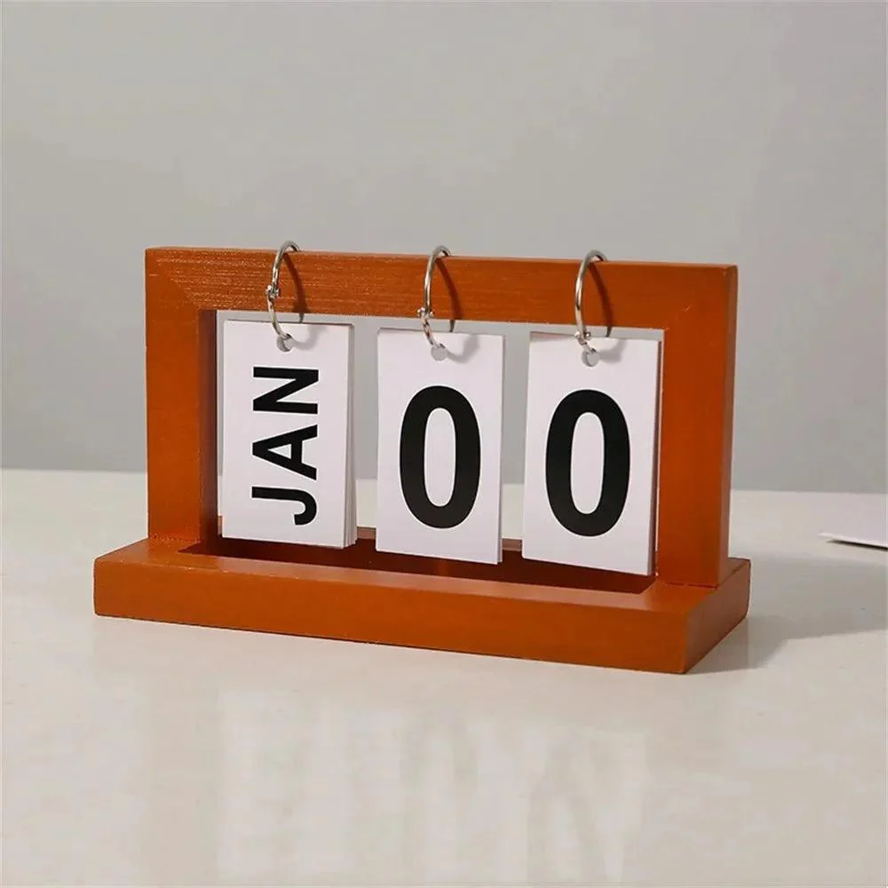 perpetual-wooden-flip-display-calendar-568386 Perpetual Wooden Flip Display Calendar 568386